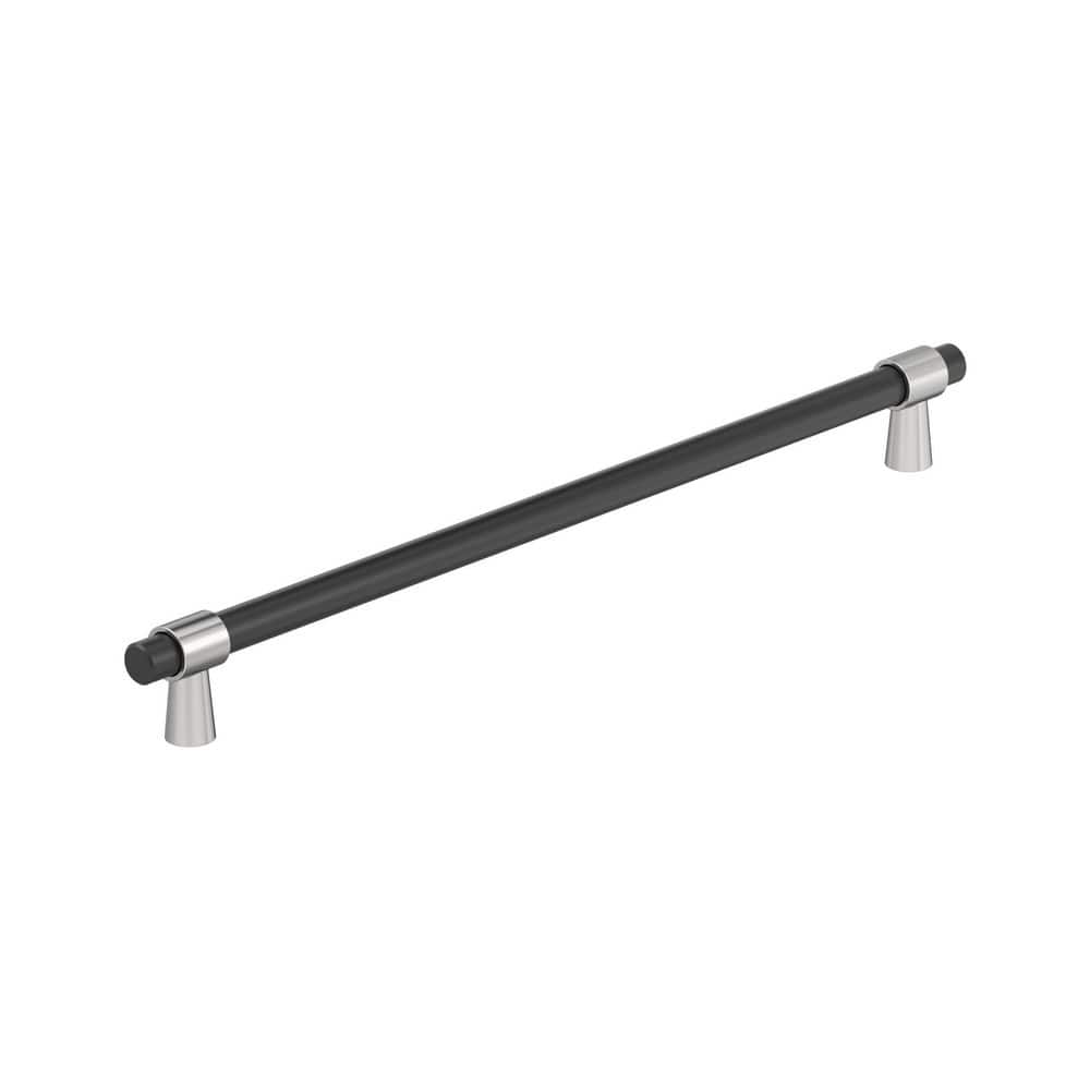 Mergence 18 in. (457mm) Center-to-Center Matte Black/Polished Chrome Modern Appliance Pull price history on PriceWatchPro