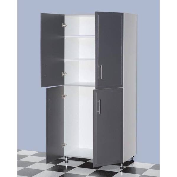 4 Door Laminated Storage Cabinet, Closetmaid Pro Garage 48 Storage Cabinet