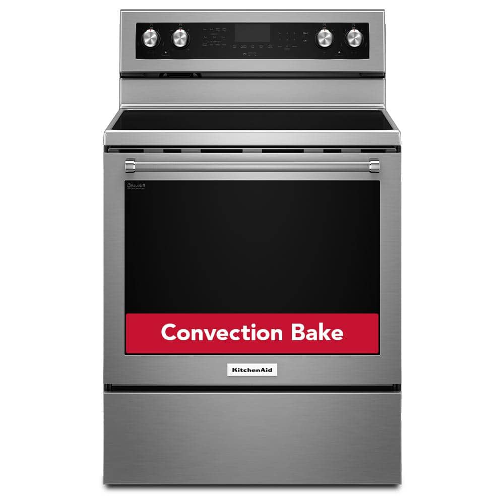 KitchenAid store Stainless Steel Convection Oven With Sensor Cooking in Silver