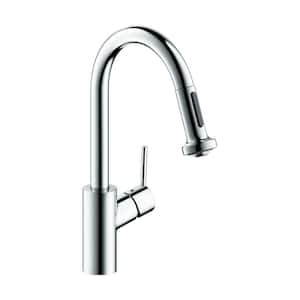 Talis S² Single-Handle Pull Down Sprayer Kitchen Faucet with QuickClean in Chrome