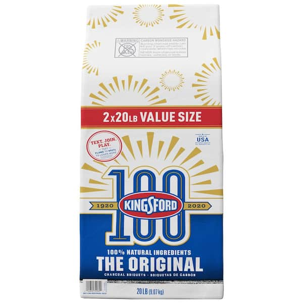 Kingsford 20 Lbs Original Charcoal Briquettes 2 Pack 4460032107 The Home Depot