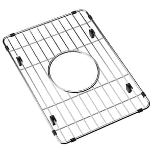 Fireclay 14.5625 in. x 10.4375 in. Bottom Grid for Kitchen Sink in Stainless Steel