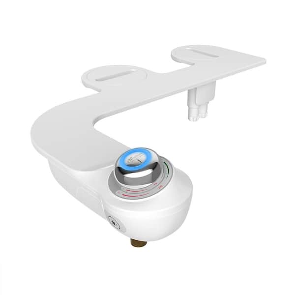 BIO BIDET Slim Glow Non-Electric Bidet Attachment System in White
