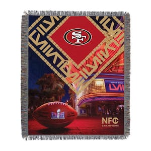 NFL 49ERS SB58 Arrival Participant Multi-Colored Woven Tapestry -Tapestries and Dreamcatchers