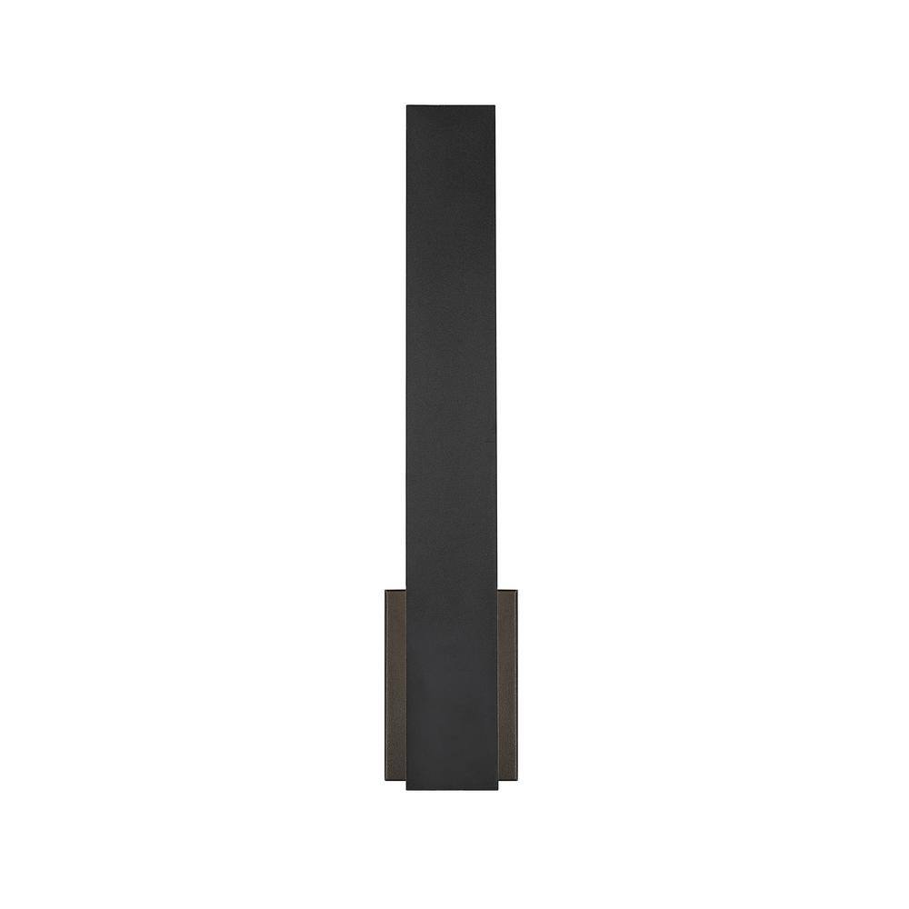 Black and White 24" Dimmable Outdoor Wall Sconce