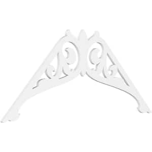 1 in. x 72 in. x 36 in. (12/12) Pitch Carrillo Gable Pediment Architectural Grade PVC Moulding
