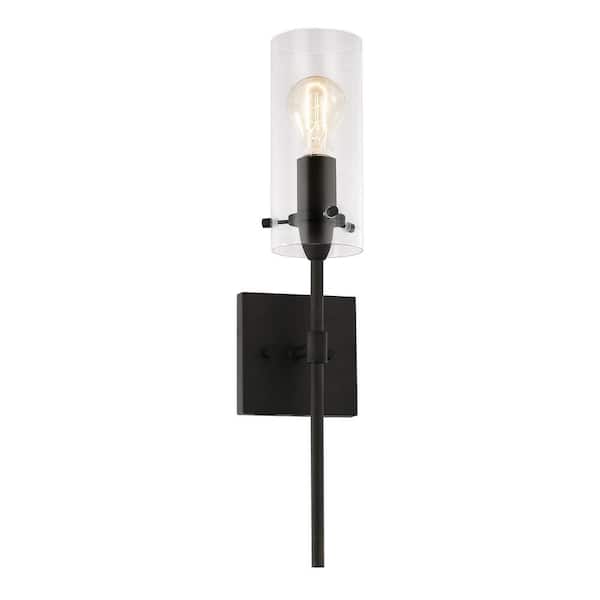 Light Society Montreal Oil Rubbed Bronze Wall Sconce with Clear Glass