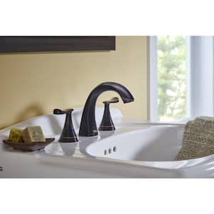 Chatfield 8 in. Widespread 2-Handle Bathroom Faucet (Set of 2) in Legacy Bronze