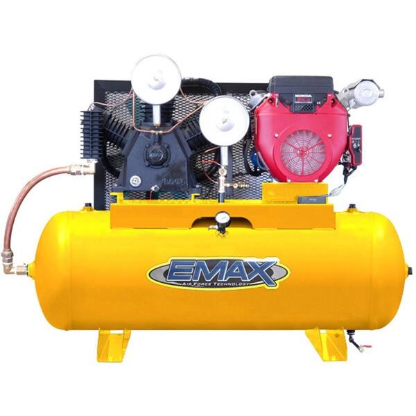 EMAX 80-Gal. 24 HP Gas Horizontal Air Compressor with Honda Engine-DISCONTINUED