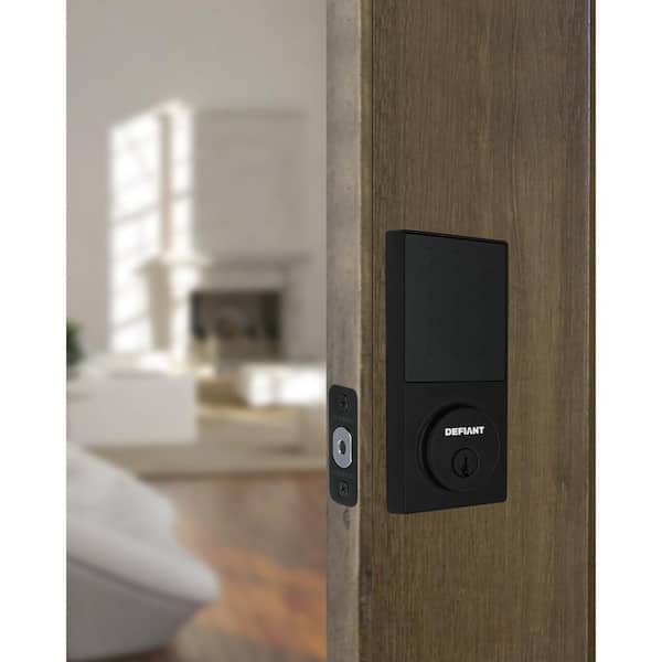 Slim Matte Black Electronic Touchpad Deadbolt