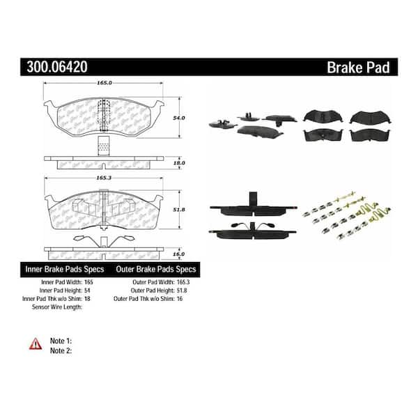 Centric Parts Disc Brake Pad Set 2005 Dodge Neon 2.4L