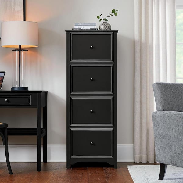 Home Decorators Collection Bradstone 4 Drawer Charcoal Black File Cabinet