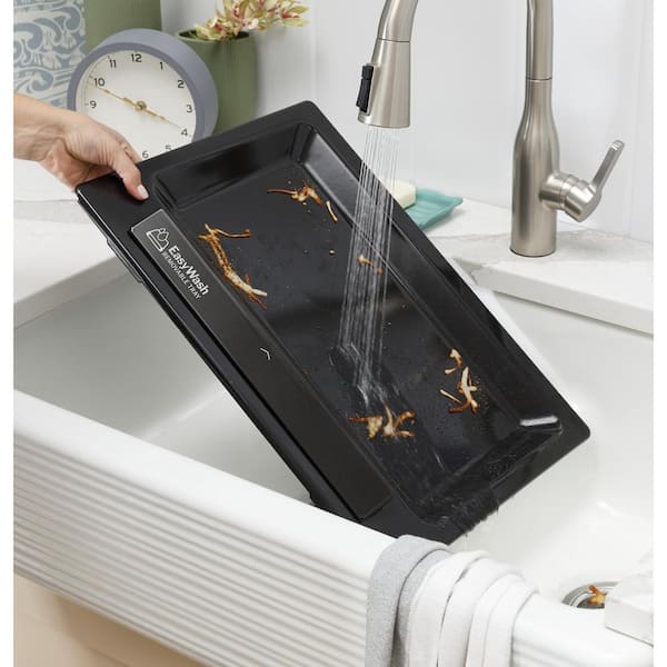 GE - 30 in. 5 Burner Element Smart Free-Standing Electric Range in Stainless w/EasyWash Oven Tray & No-Preheat Air Fry