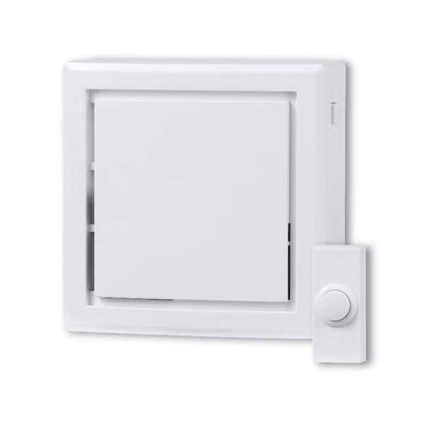 Defiant Wireless Battery Operated Doorbell Kit with Wireless Push Button, White