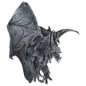14 in. x 31 in. Vengeance, the Dragon Wall Sculpture