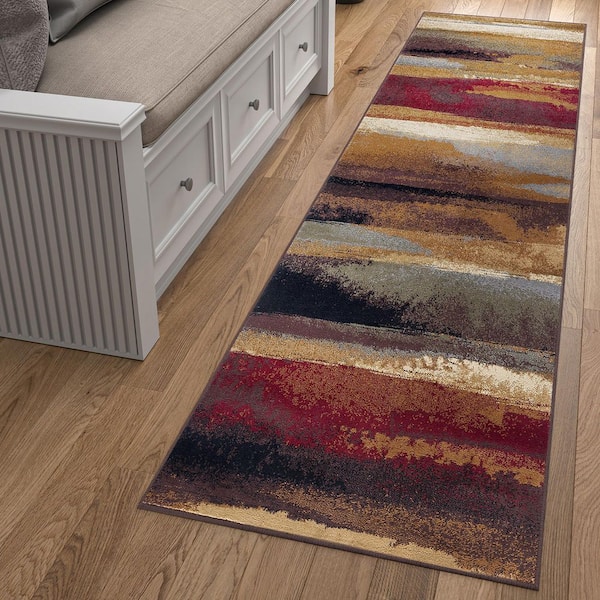 Festival Abstract Multi-Color 2 ft. x 8 ft. Indoor Runner Rug