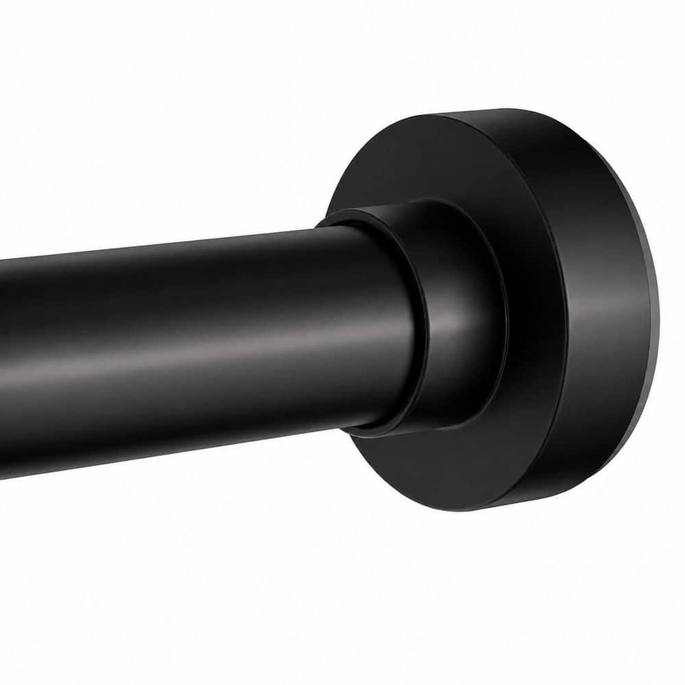 34-82 in Matte Black Metal Never Rust Adjustable Tension Shower Curtain Rod No Drill for Bathroom and Window price history on PriceWatchPro