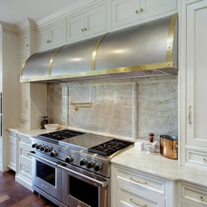 60 in. 1200 CFM Ducted Insert Range Hood in Stainless Steel with Dimmable LED Lights 4-Speeds