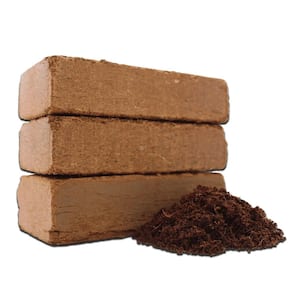 Coco Bliss Premium Organic Coconut Coir Pith, 650GM Bricks (20-Pack)