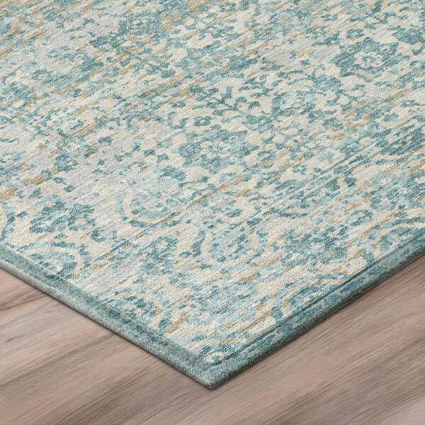 Chantille Machine Washable Indoor/Outdoor Abstract ACN2931 Linen 10 ft. x 14 ft. Area Rug