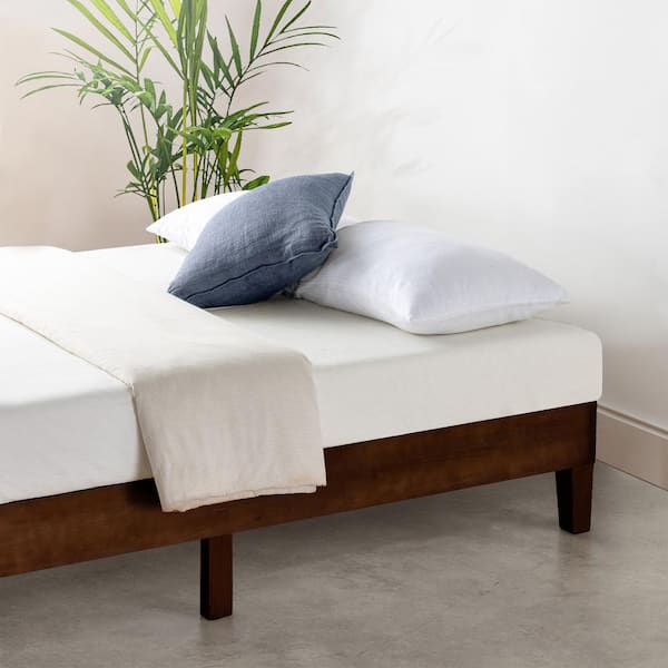 Naturalista Grand 12 in. Espresso King Solid Wood Platform Bed with Wooden Slats