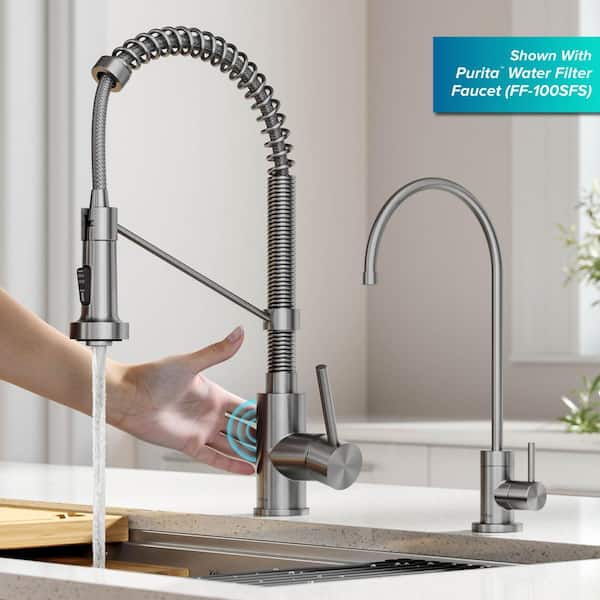 KRAUS Bolden Single Handle Pull-Down Sprayer Kitchen Faucet with