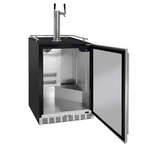 Digital Undercounter Full Size Beer Keg Dispenser with X-CLUSIVE Dual Tap Premium Direct Draw Kit