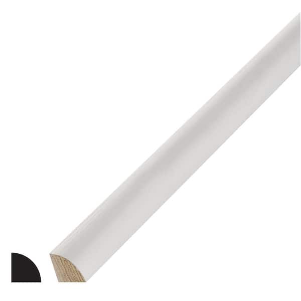 Alexandria Moulding WM105 3/4 in. D x 3/4 in. W Primed 4S Pine Wood Quarter Round