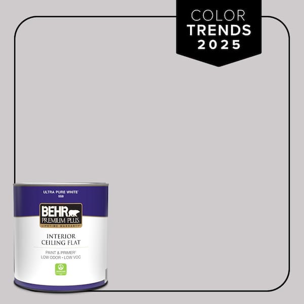 BEHR PREMIUM PLUS 1 qt. #MQ3-28 Rock Crystal Ceiling Flat Interior Paint