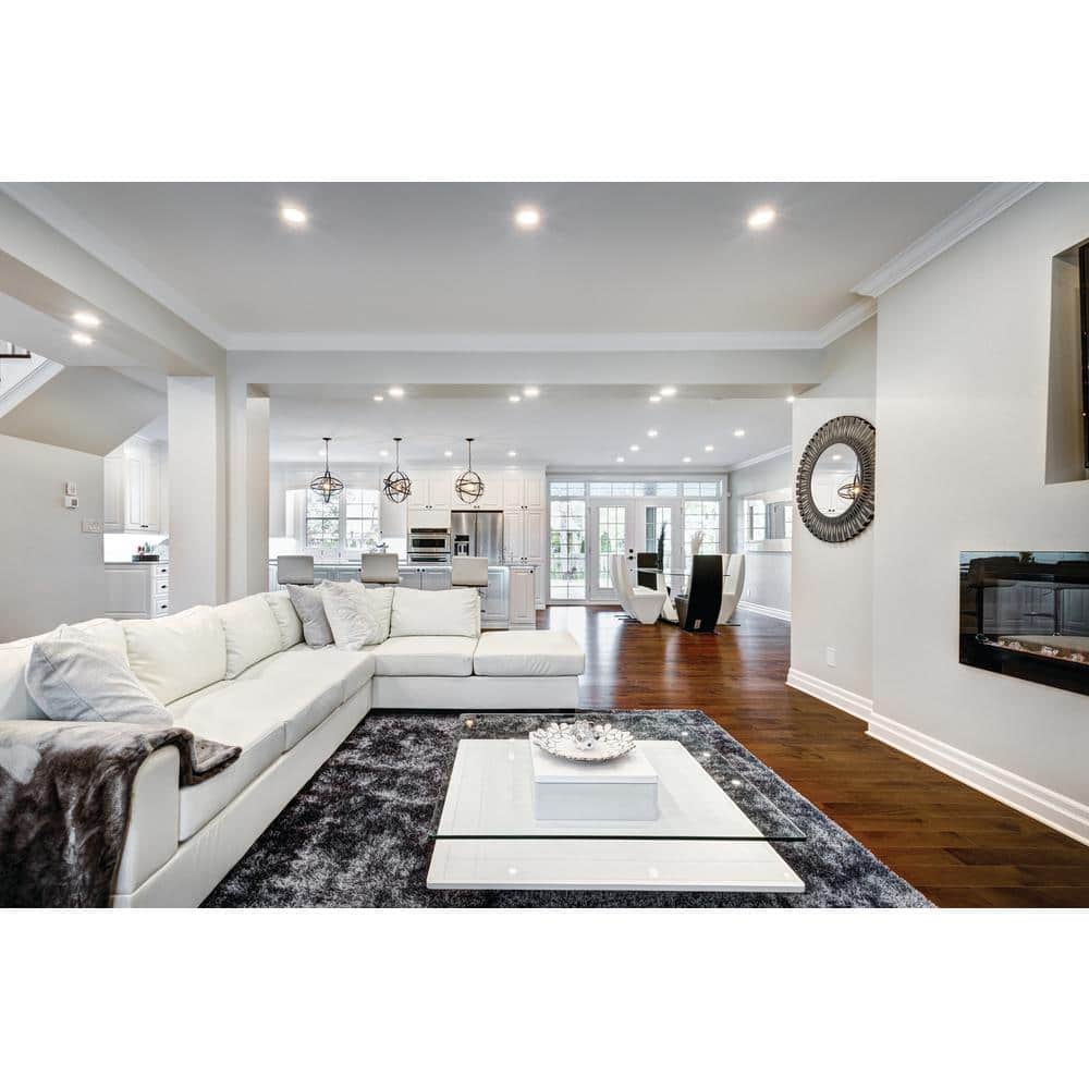 6-Inch White Aluminum LED Canless Recessed Lighting Kit
