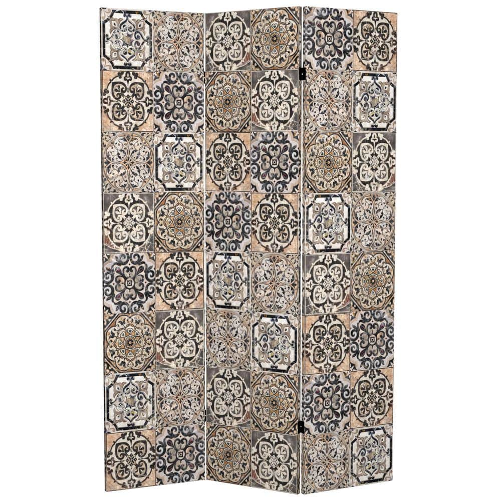 6 ft. Victorian Tile Printed 3-Panel Room Divider price history on PriceWatchPro