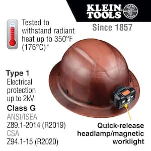 KONSTRUCT Series, Hard Hat, Full-Brim, Class G, Rechargeable Headlamp