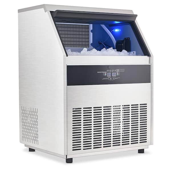 Ice Maker, 440 lbs. /24 H Commercial Freestanding Ice Maker Machine with 88 lbs. Large Storage Capacity for Bar