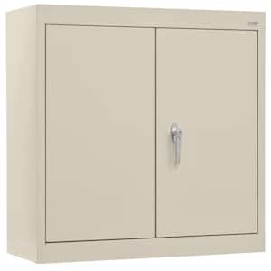 Wall Mounted Garage Cabinet in Putty(30 in. W x 26 in. H x 12 in. D)