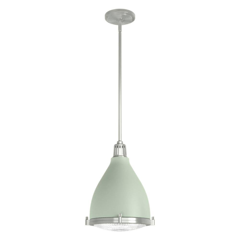 Hunter Bluff View 1 Light Soft Sage Island Pendant Light with Metal Shade  Dining Room Light 19073 - The Home Depot