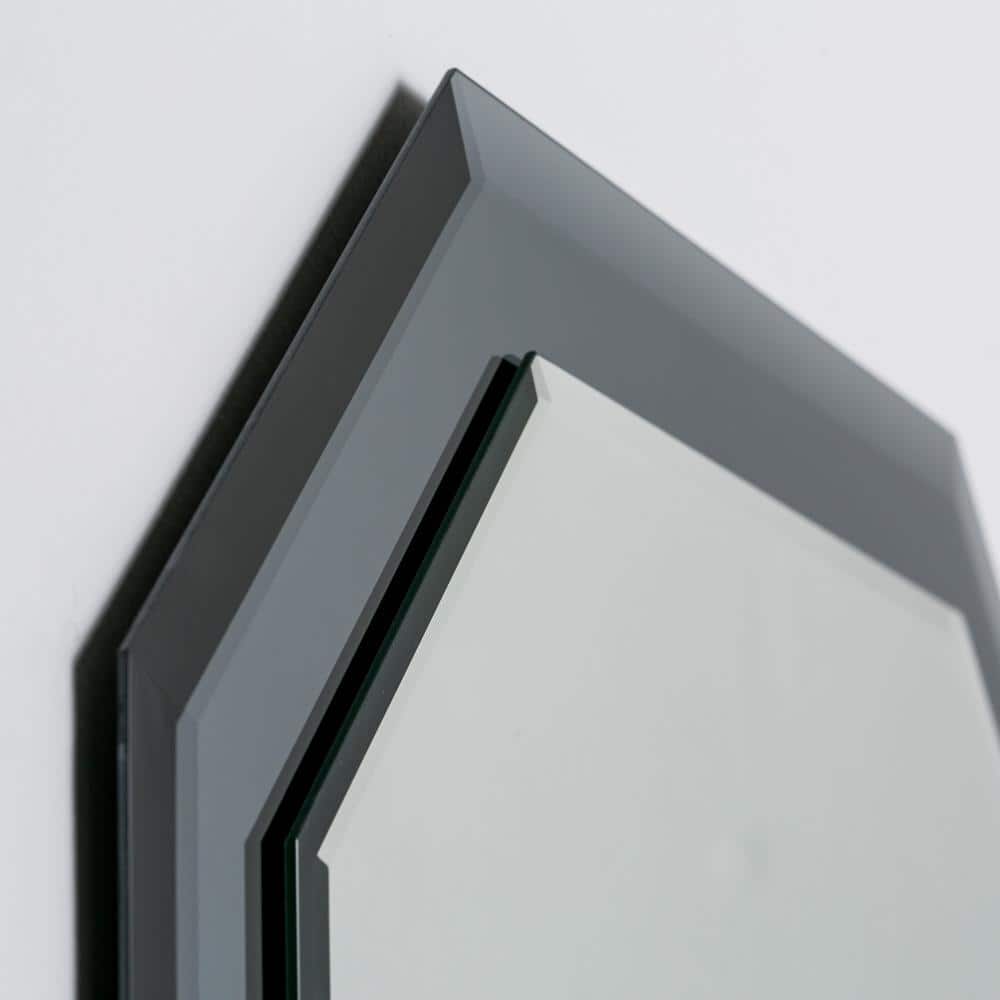 Grella Octagonal Frameless Wall Mirror 31.5" x 23.6"
