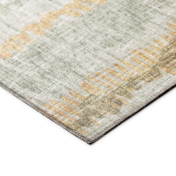 Rylee Green 3 ft. x 5 ft. Geometric Indoor/Outdoor Area Rug