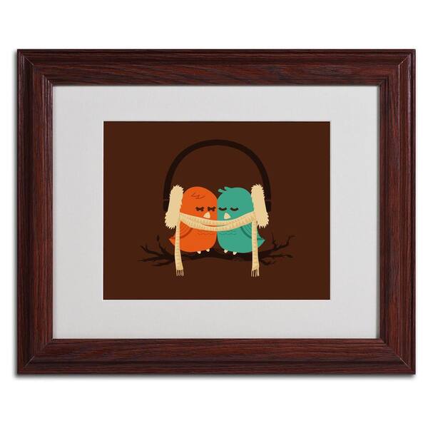 Trademark Fine Art 11 in. x 14 in. Kwan Baby Its Cold Outside Matted Framed Art