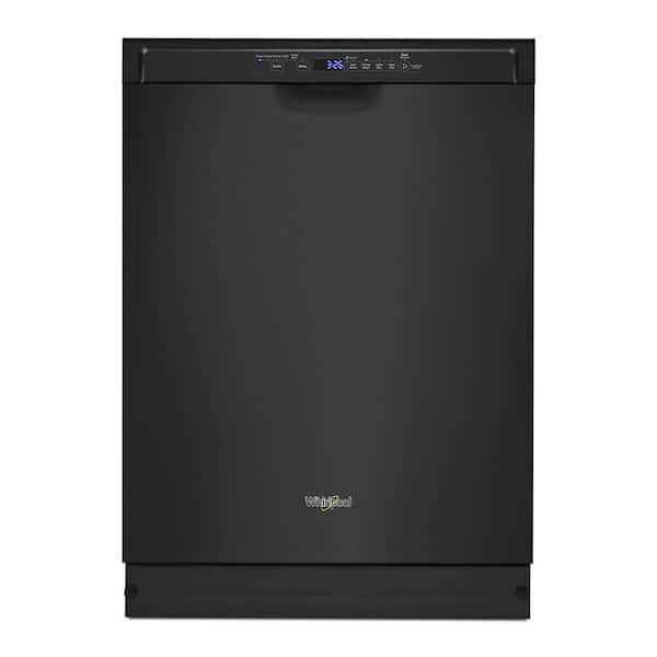 Whirlpool 24 in. Black Front Control Built-In Tall Tub Dishwasher with a Third Level Rack, 50 dBA