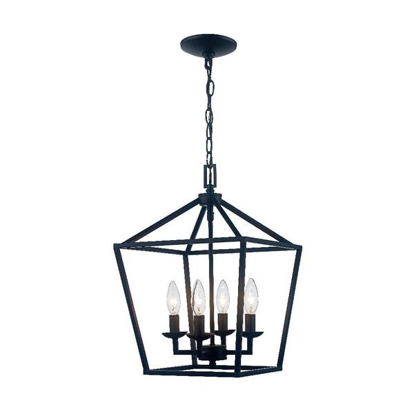 Home Decorators Collection Caged Light Bronze Chandelier The