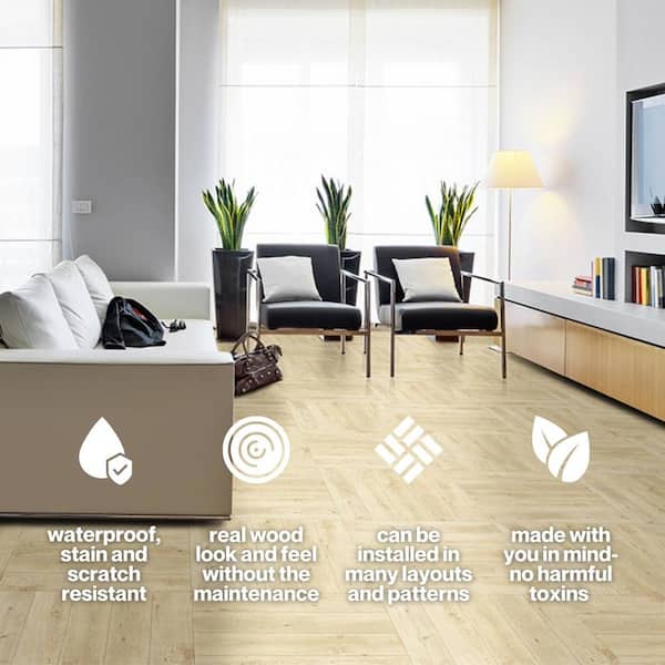 Lucida Surfaces DecoCore White Oak 22 MIL x 5.1 in. W x 25 in. L