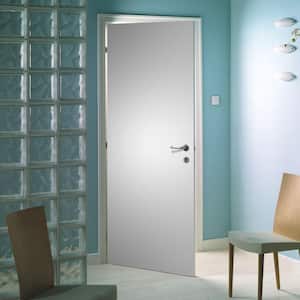 Smooth Flush Hardboard Hollow Core Primed Composite Single Prehung Interior Door with Bore