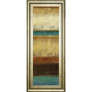 "Earth" By Allison Pearce Framed Print Abstract Wall Art 42 in. x 18 in.