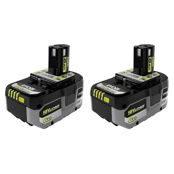 RYOBI ONE HP 18V HIGH PERFORMANCE Lithium Ion 6.0 Ah Battery 2 Pack PBP2007 The Home Depot