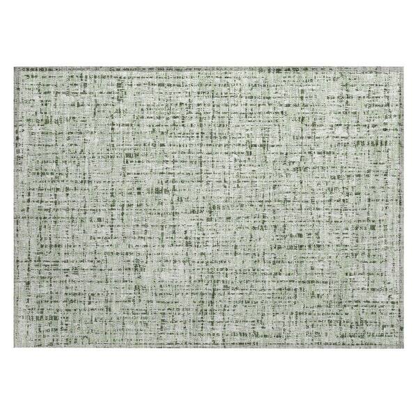 Chantille Machine Washable Indoor/Outdoor Abstract ACN2735 Green 2 ft. x 3 ft. Accent Rug