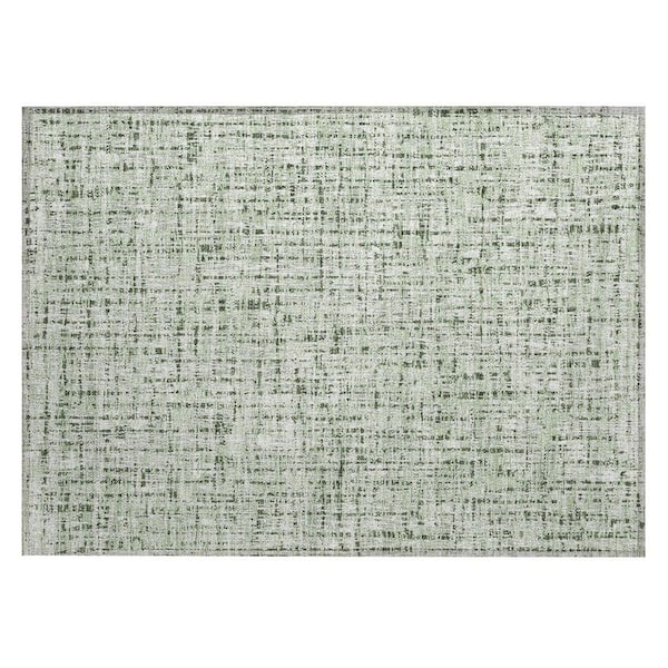 Chantille Machine Washable Indoor/Outdoor Abstract ACN2735 Green 3 ft. x 4 ft. Area Rug