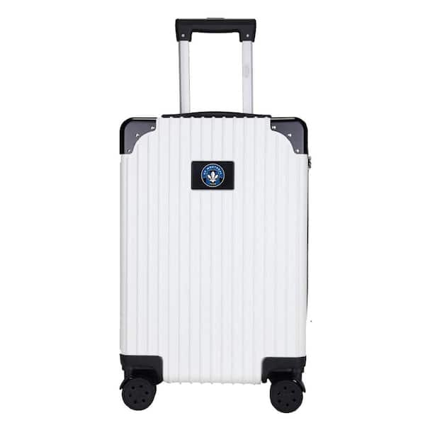Mojo CF Montreal 21 in. Exec 2-Toned Carry on Spinner Luggage- White