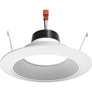 Contractor Select 6RLD 6 in. 3000K 700 Lumens Integrated LED White Recessed Light Trim with Retrofit