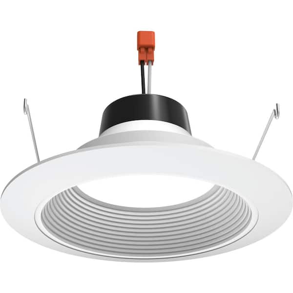 Juno Contractor Select 6RLD 6 in. 3000K 1000 Lumens Integrated LED White Recessed Light Trim with Retrofit