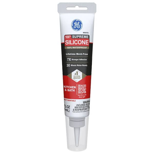 Supreme Silicone Caulk 2.8 oz. KandB Sealant White